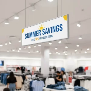 Hanging Ceiling Signs - 1